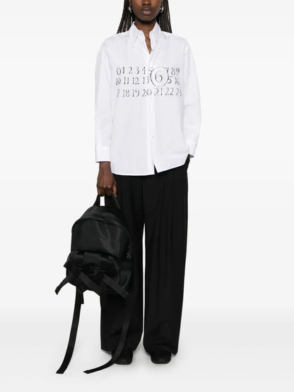 Numbers-Motif Shirt