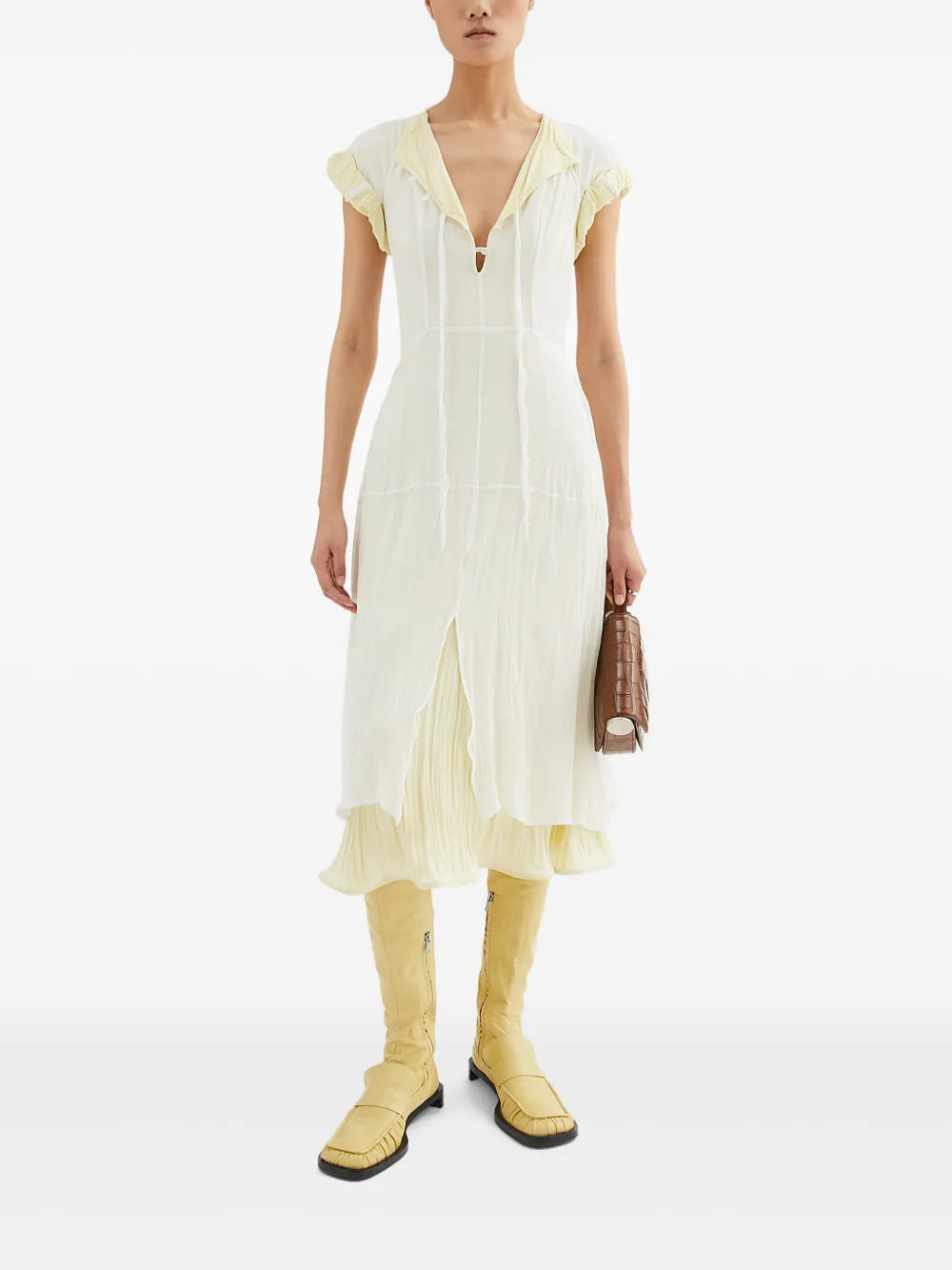 Ruffled Midi Dress