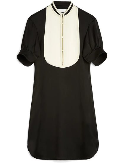 Bib-Collar Mini Dress