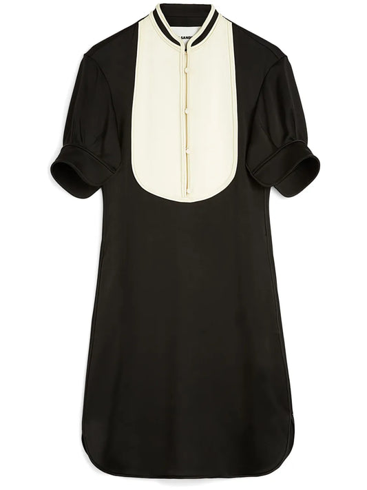 Bib-Collar Mini Dress