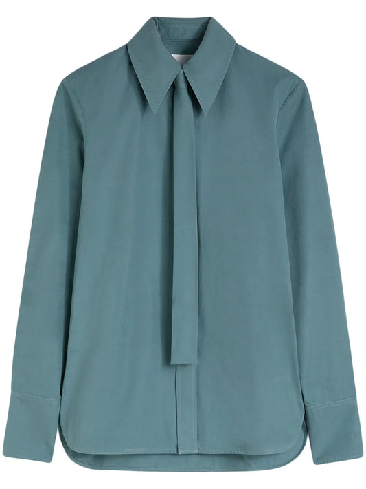 Tie-Detail Cotton Shirt
