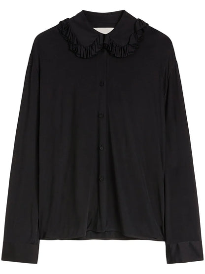 Ruffle-Collar Shirt