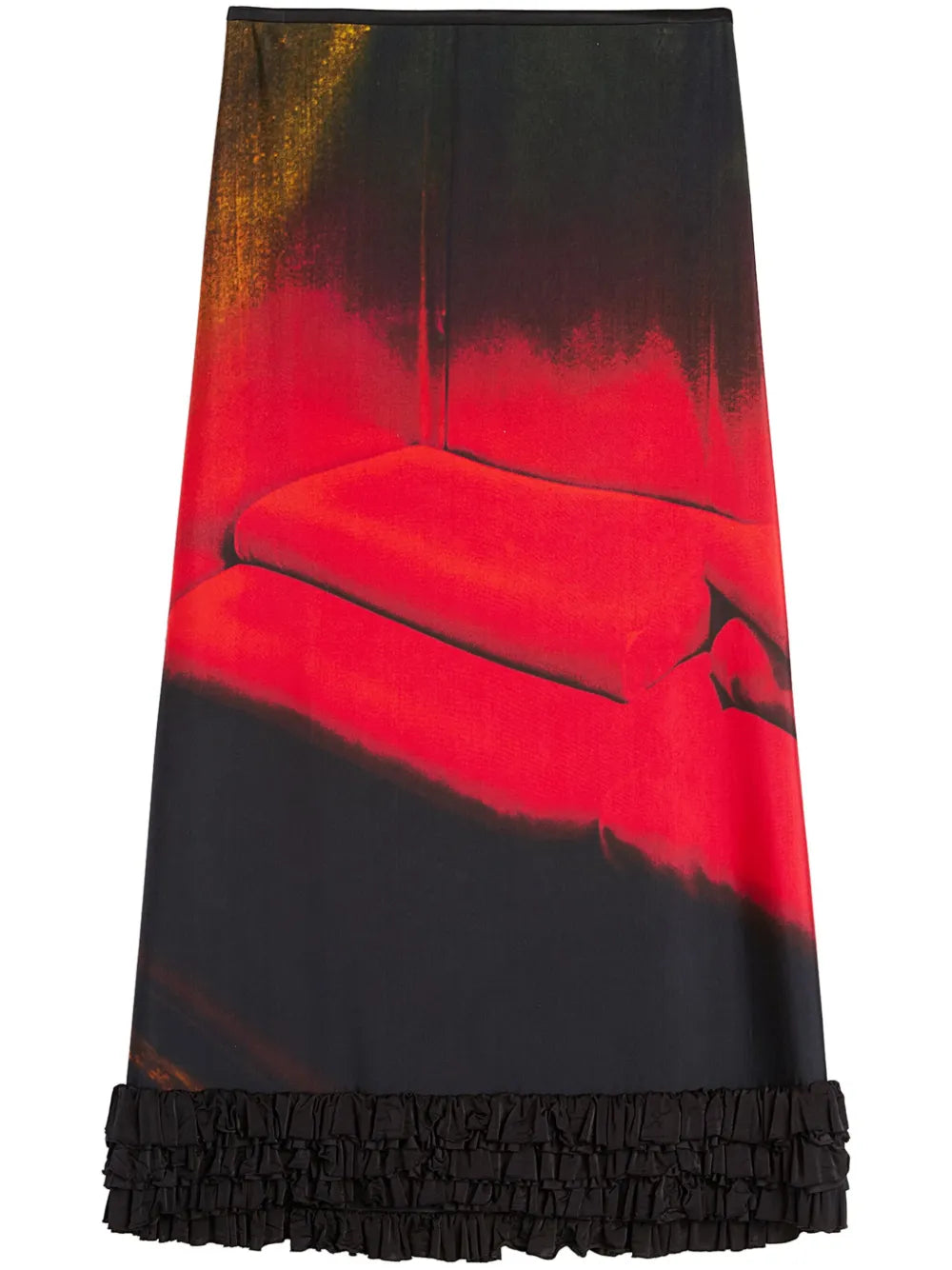 Printed Midi Skirt