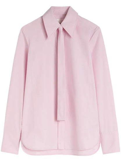 Tie-Detail Cotton Shirt