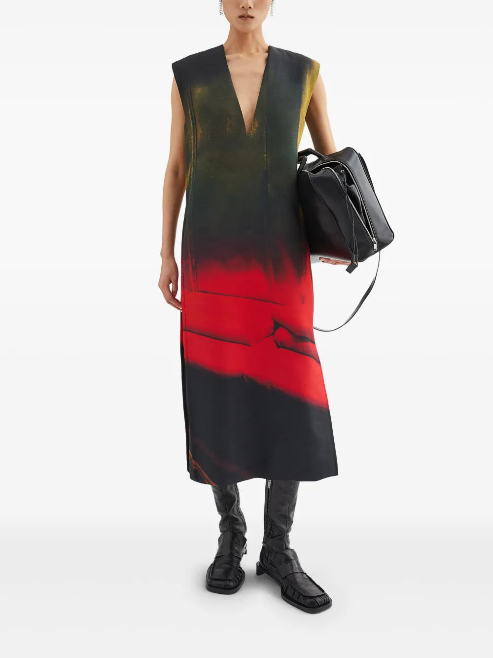 Printed Midi Dress