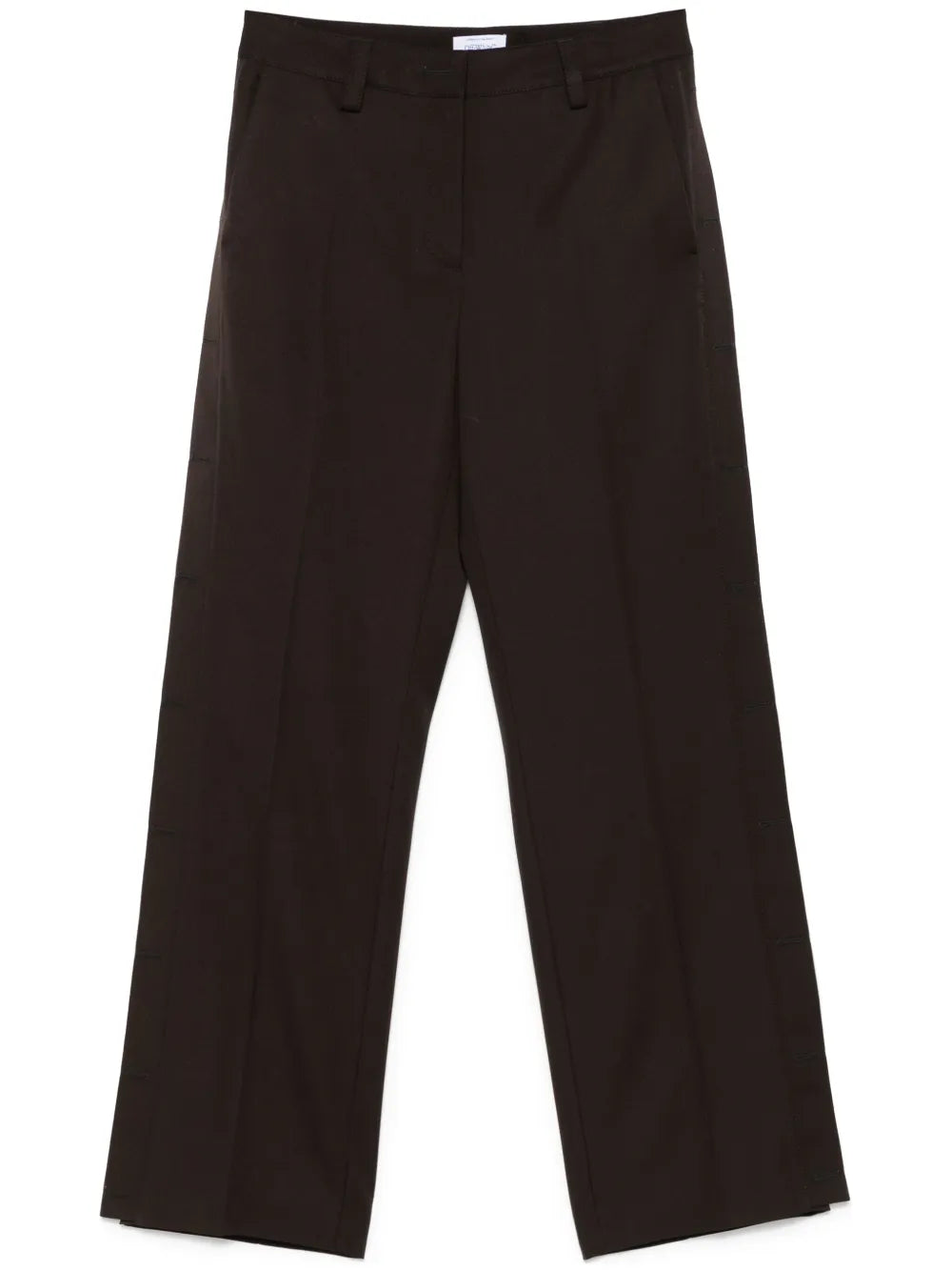 Virgin-Wool Wide-Leg Trousers