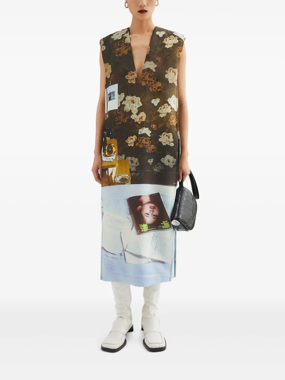 Printed Midi Dress