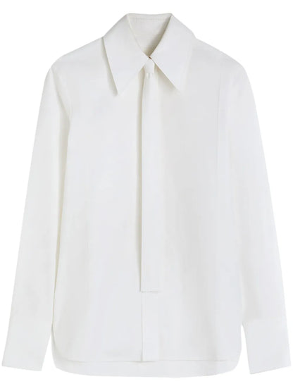 Tie-Detail Cotton Shirt