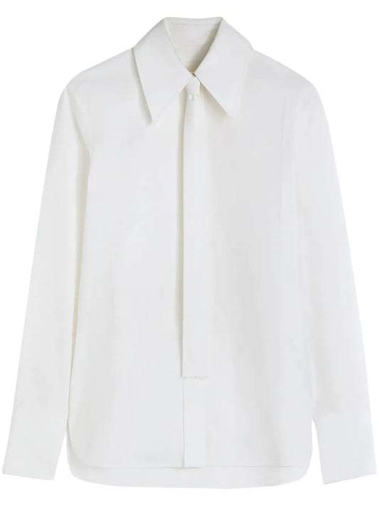 Tie-Detail Cotton Shirt