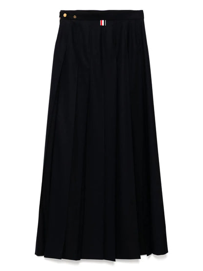 Twill Pleated Skirt