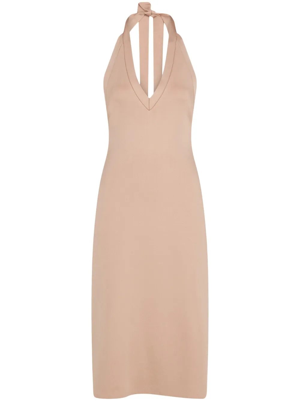 Knitted Halterneck Midi Dress