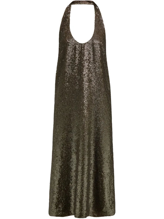 Sequinned Midi Dress