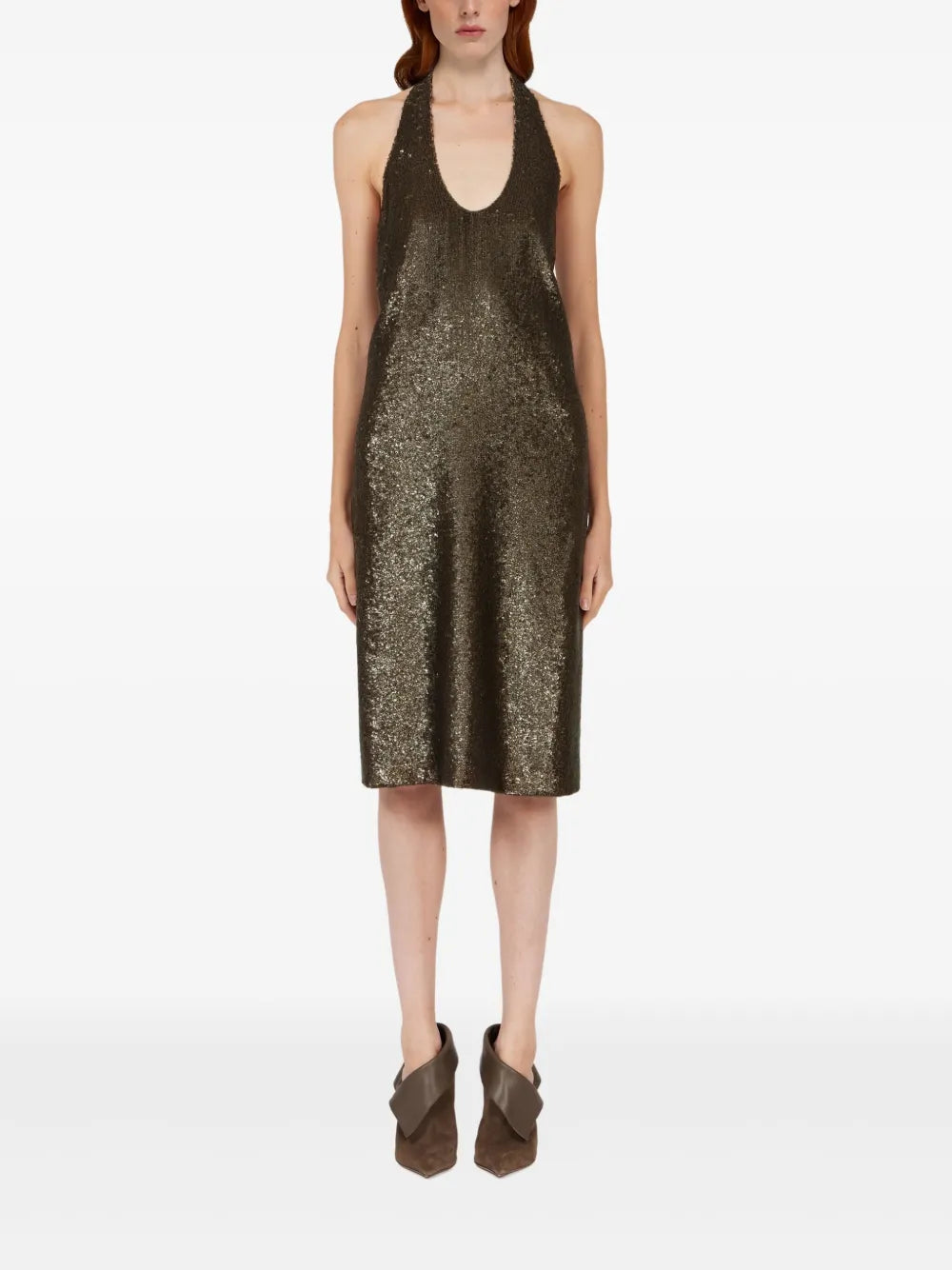 Sequinned Midi Dress