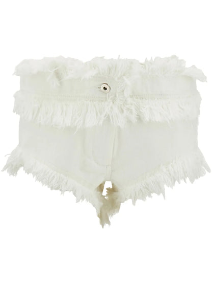 Frayed Denim Shorts