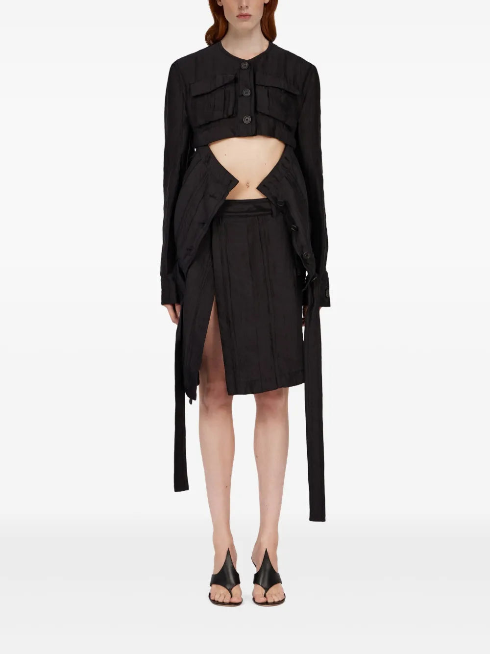 Wrap Midi Skirt