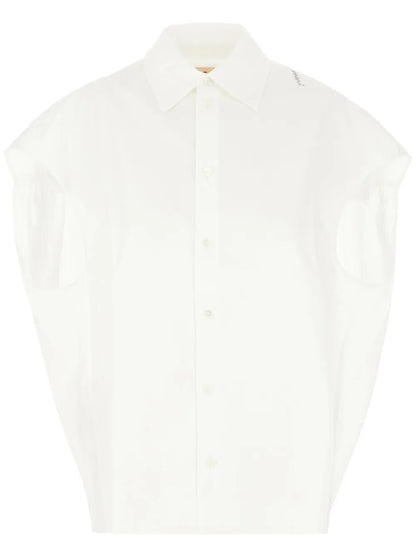 Poplin Sleeveless Shirt