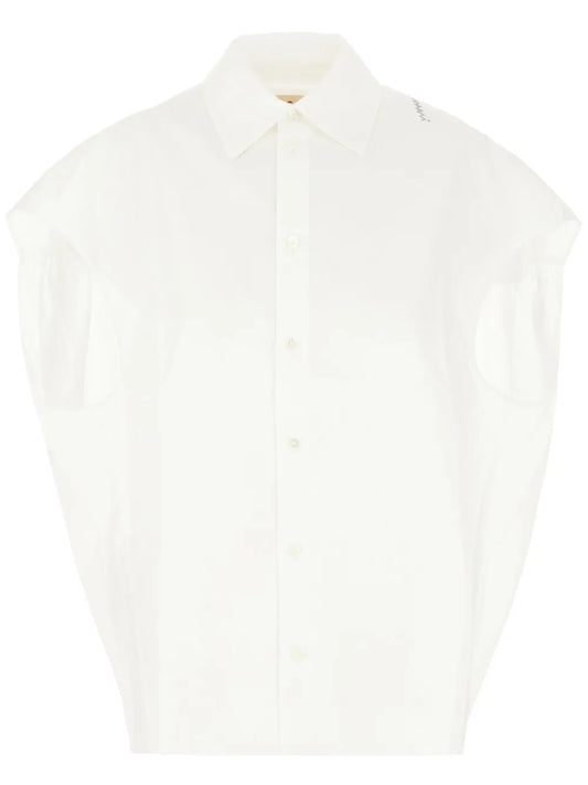 Poplin Sleeveless Shirt