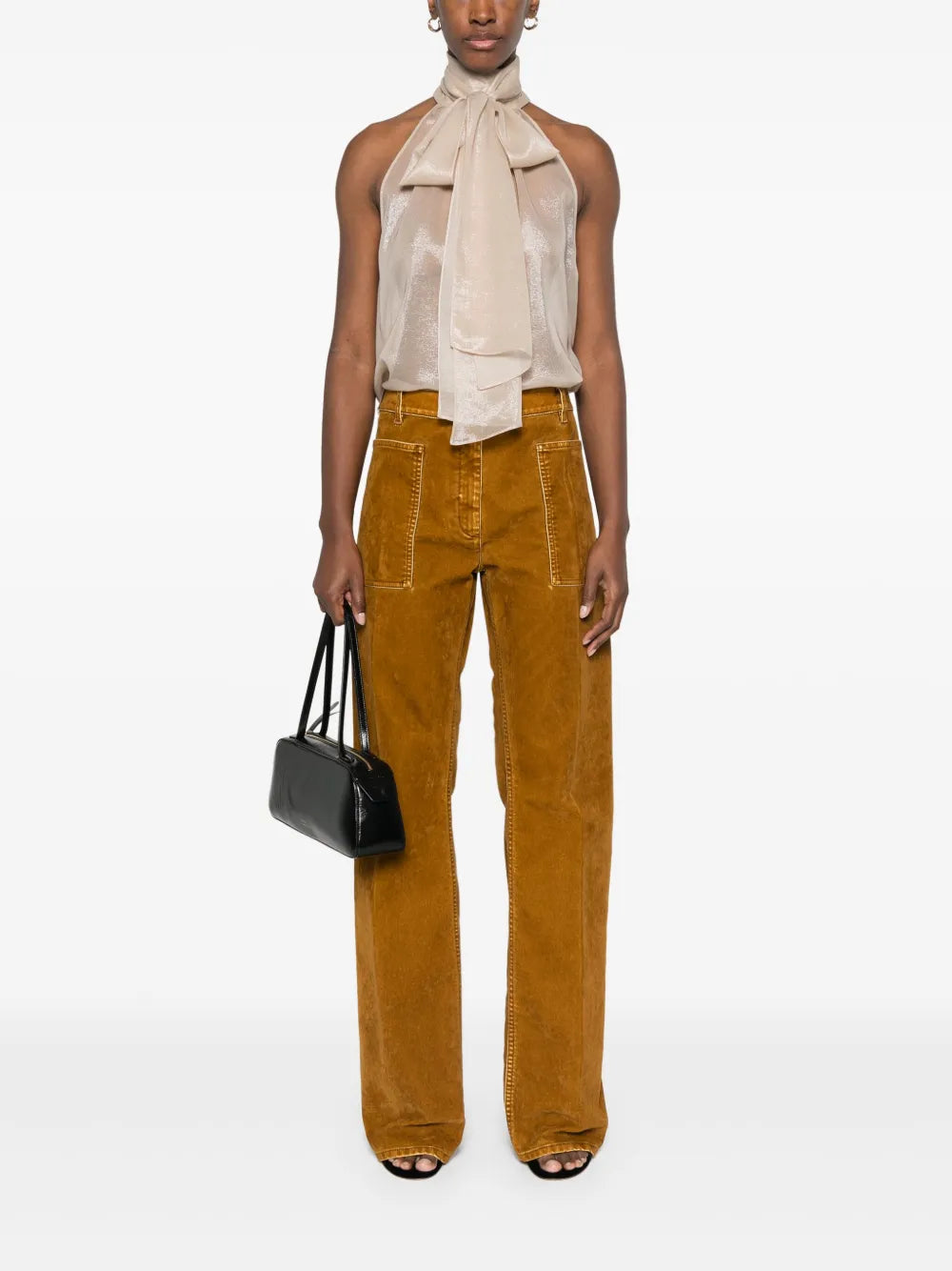 Pussy-Bow Collar Blouse