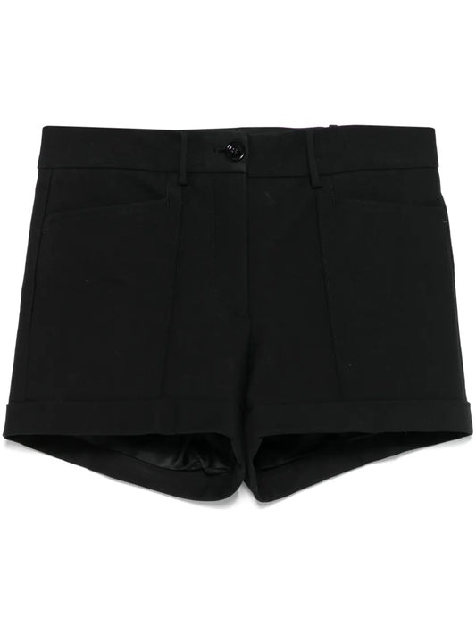 Raised-Seam Mini Shorts