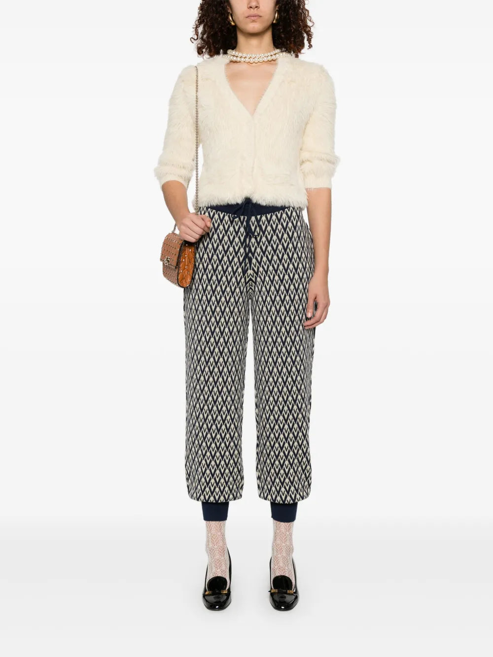 Toute La V Jacquard Track Pants