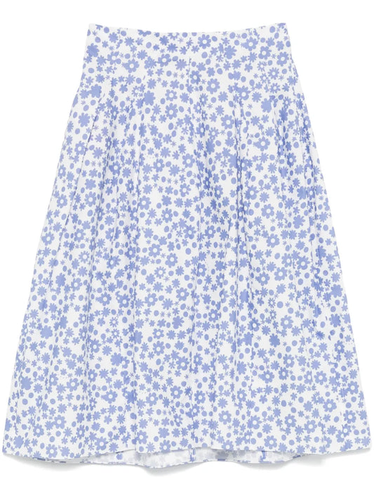 Poplin Midi Skirt
