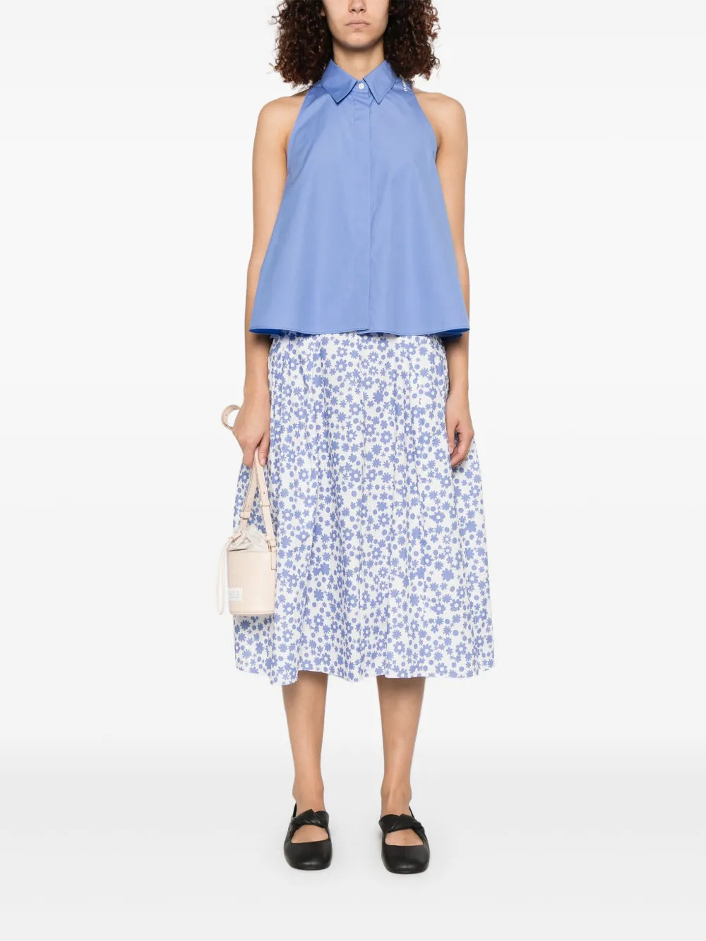 Poplin Midi Skirt