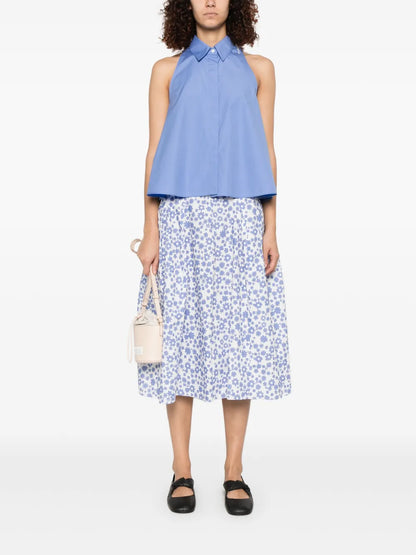 Poplin Midi Skirt