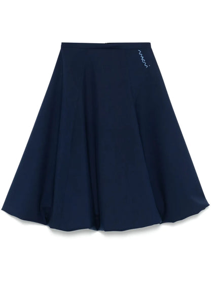 Wool Midi Skirt