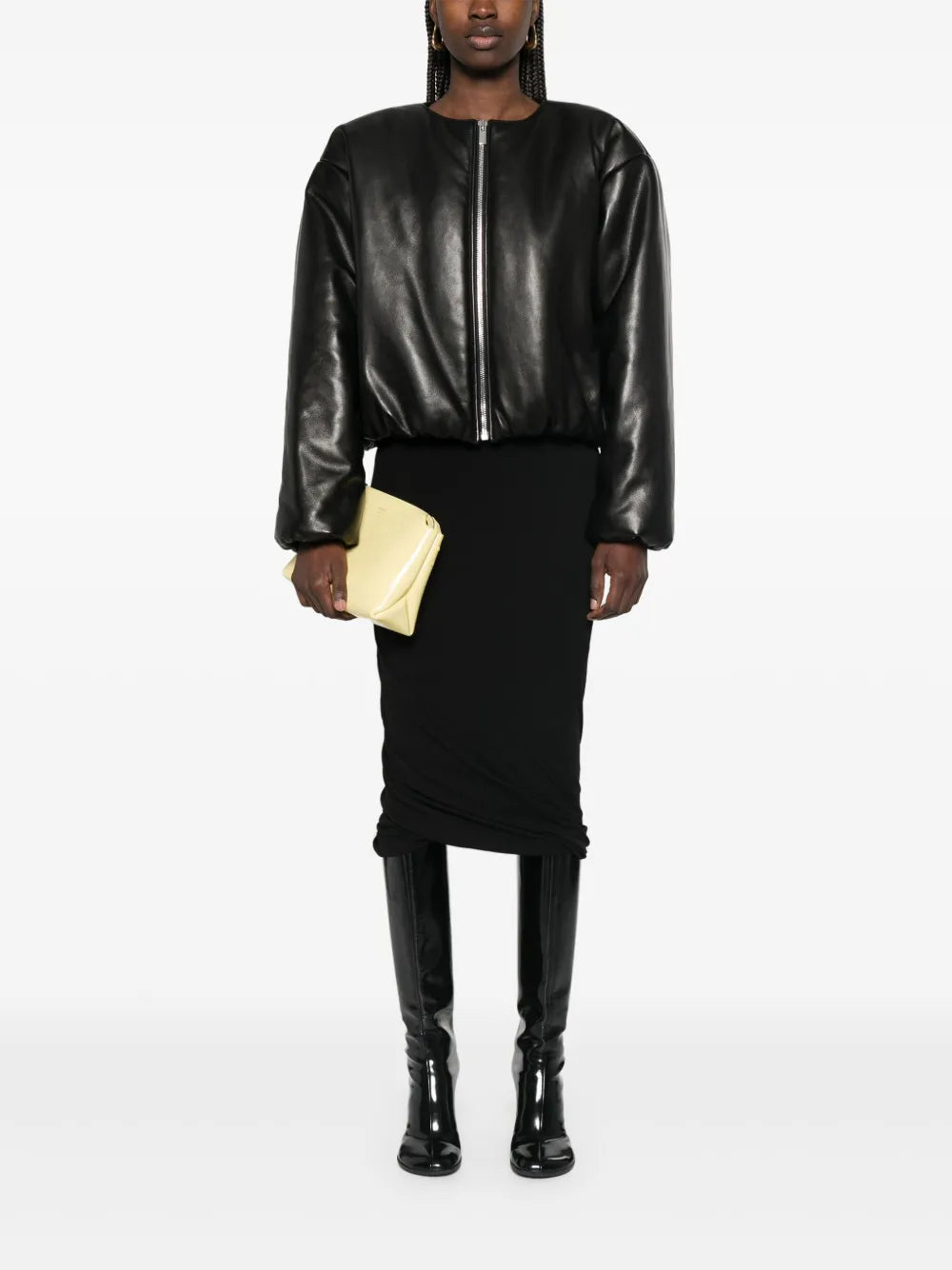 Crepe Midi Skirt