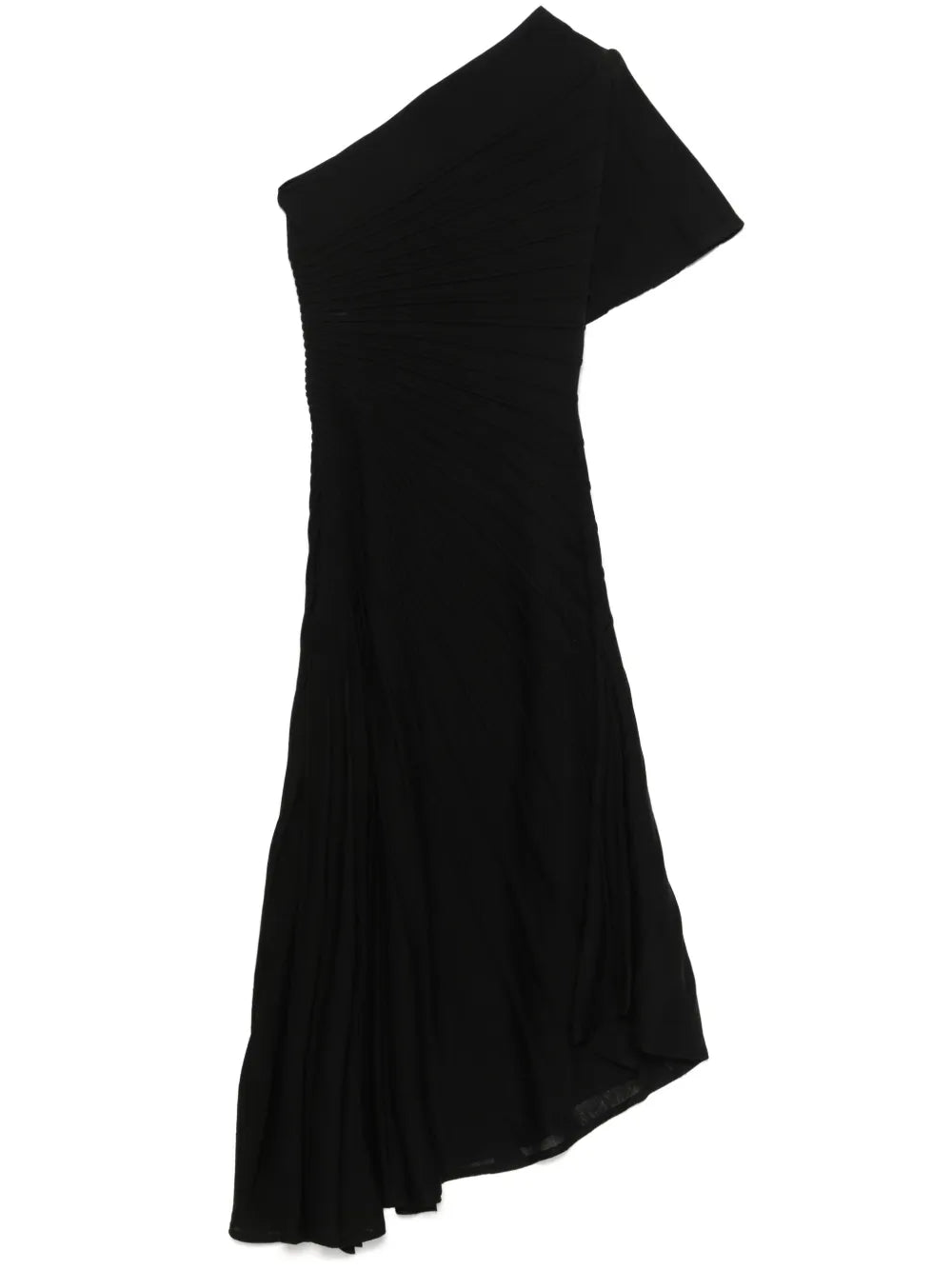 Asymmetrical Knit Midi Dress