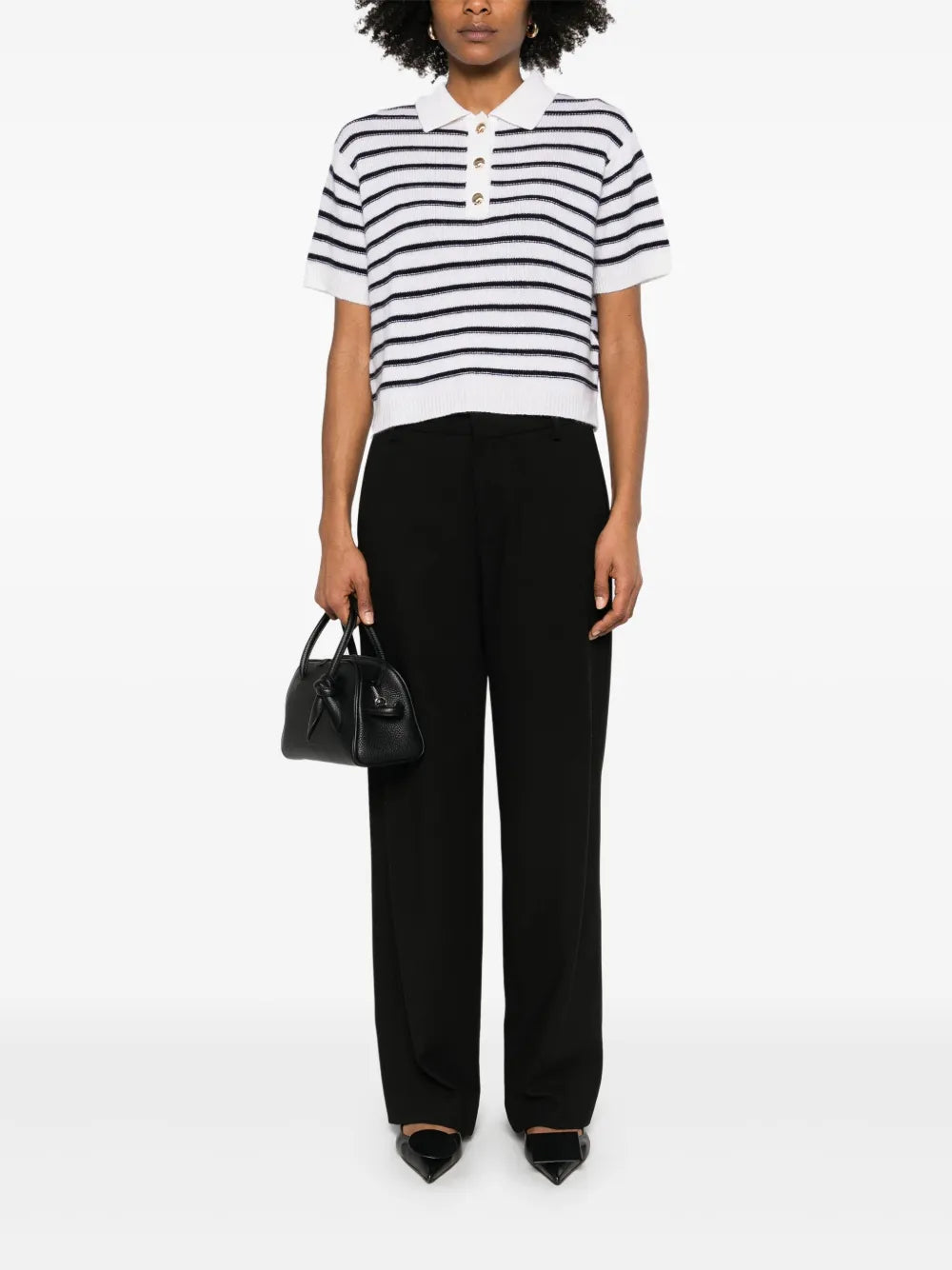 Striped Polo Top