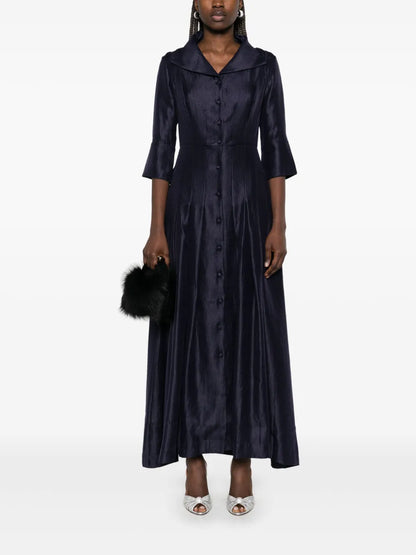 Metallic-Effect Maxi Dress