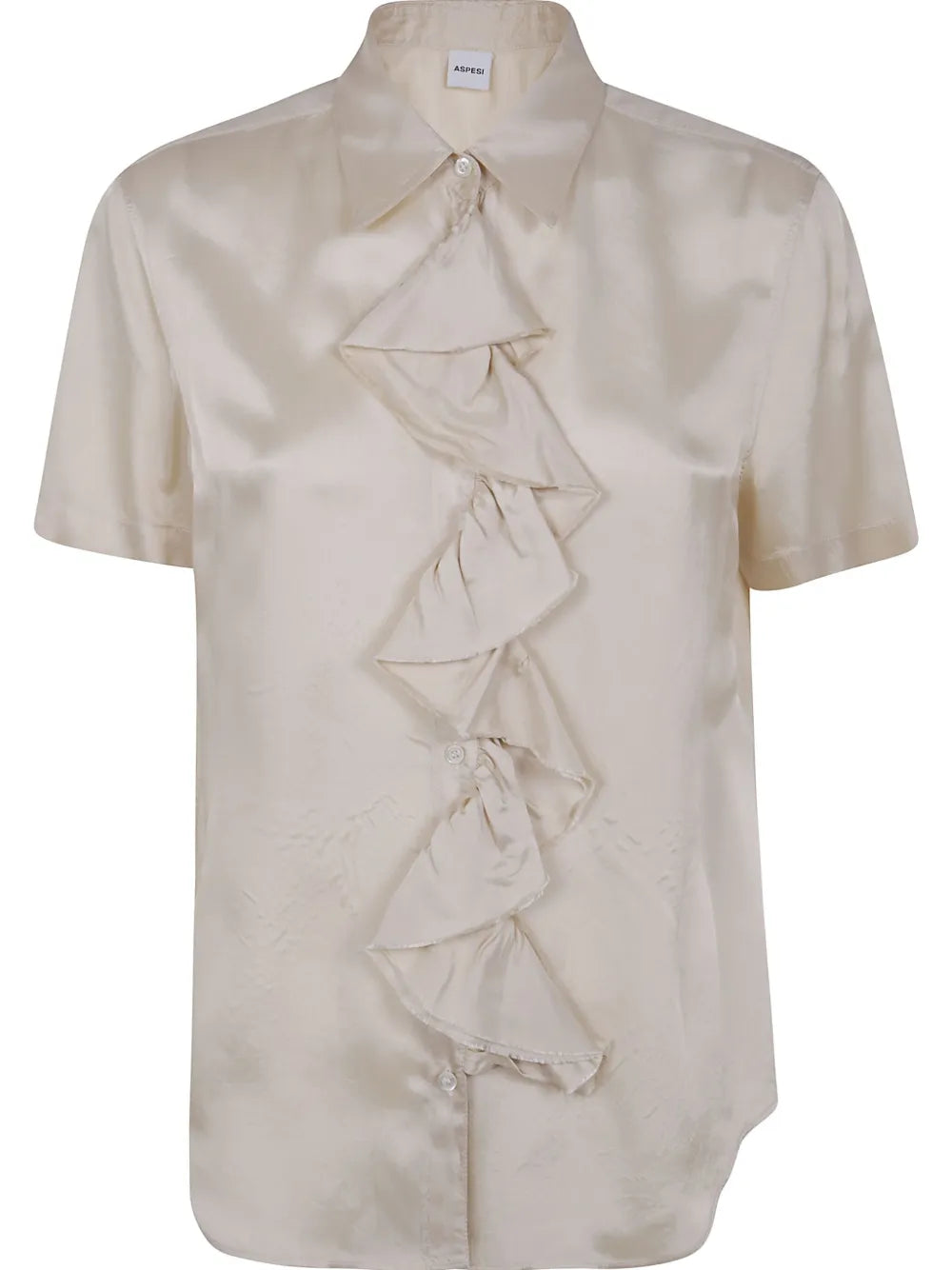 Ruffle Short-Sleeve Blouse