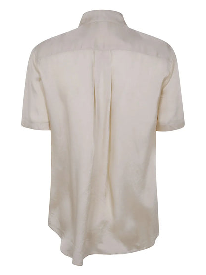 Ruffle Short-Sleeve Blouse