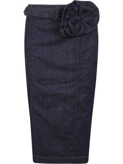Denim Midi Skirt