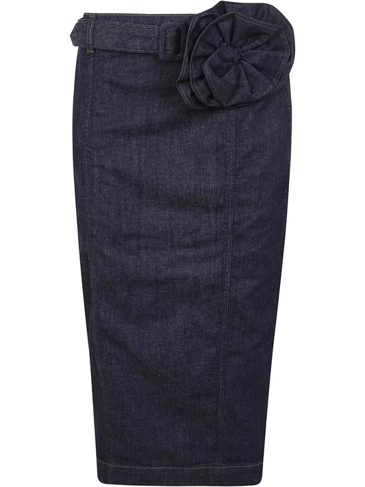 Denim Midi Skirt