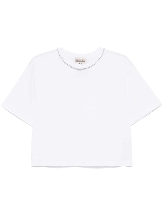 Crystal-Embellished T-Shirt