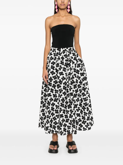 Floral-Print Maxi Skirt