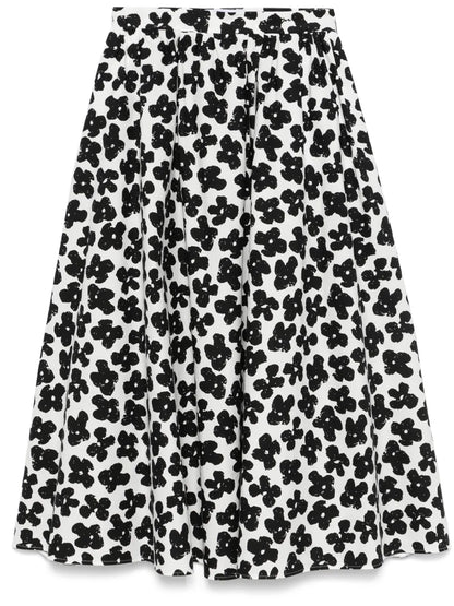 Floral-Print Maxi Skirt