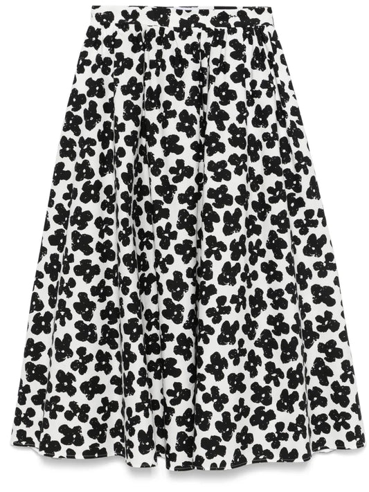 Floral-Print Maxi Skirt
