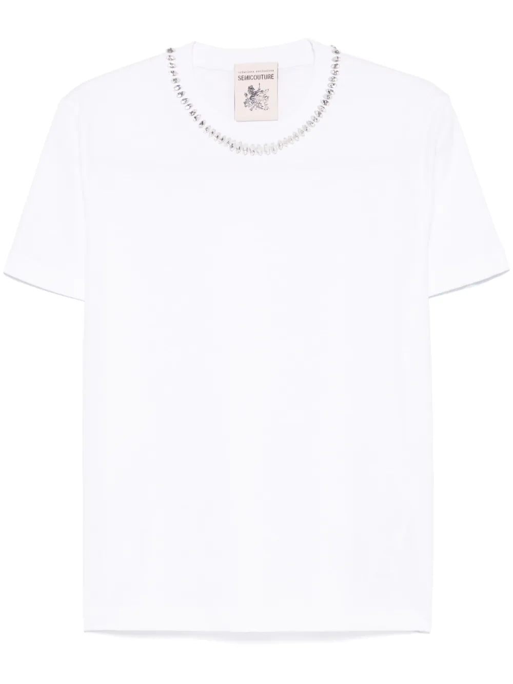 Rhinestone-Embellished T-Shirt