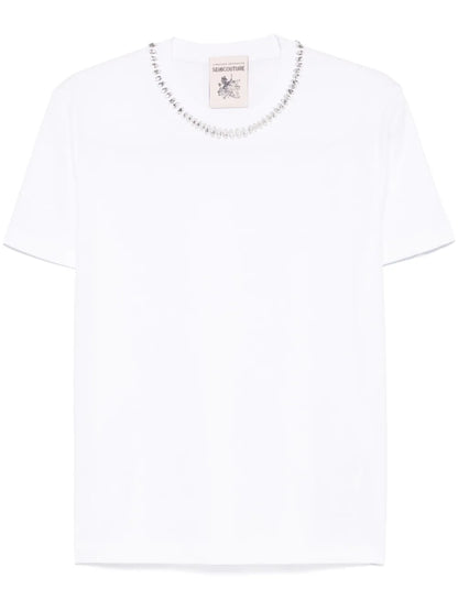Rhinestone-Embellished T-Shirt