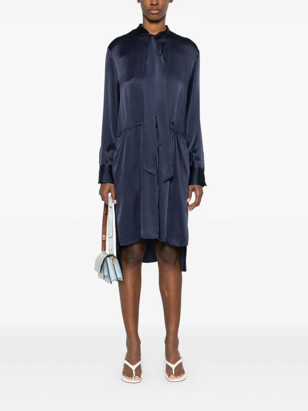 Satined Midi Dress