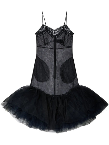 Ballet Tutu-Hem Mini Dress