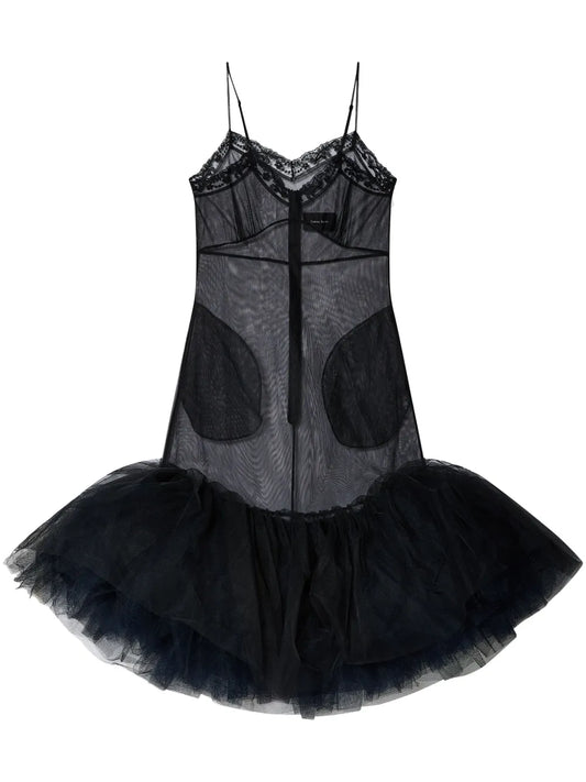 Ballet Tutu-Hem Mini Dress