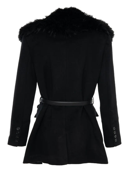 Faux Fur-Collar Jacket