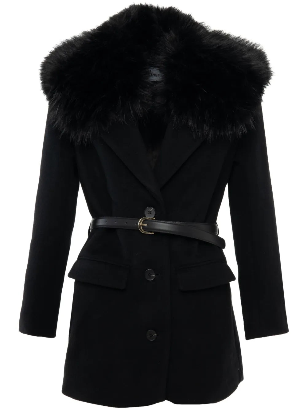 Faux Fur-Collar Jacket