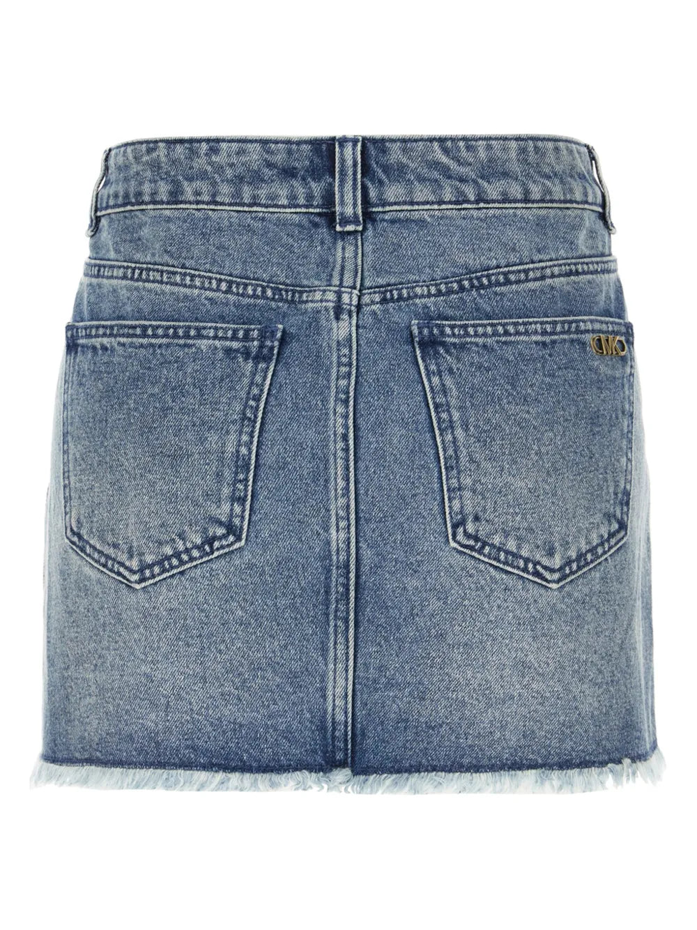 Frayed Denim Mini Skirt