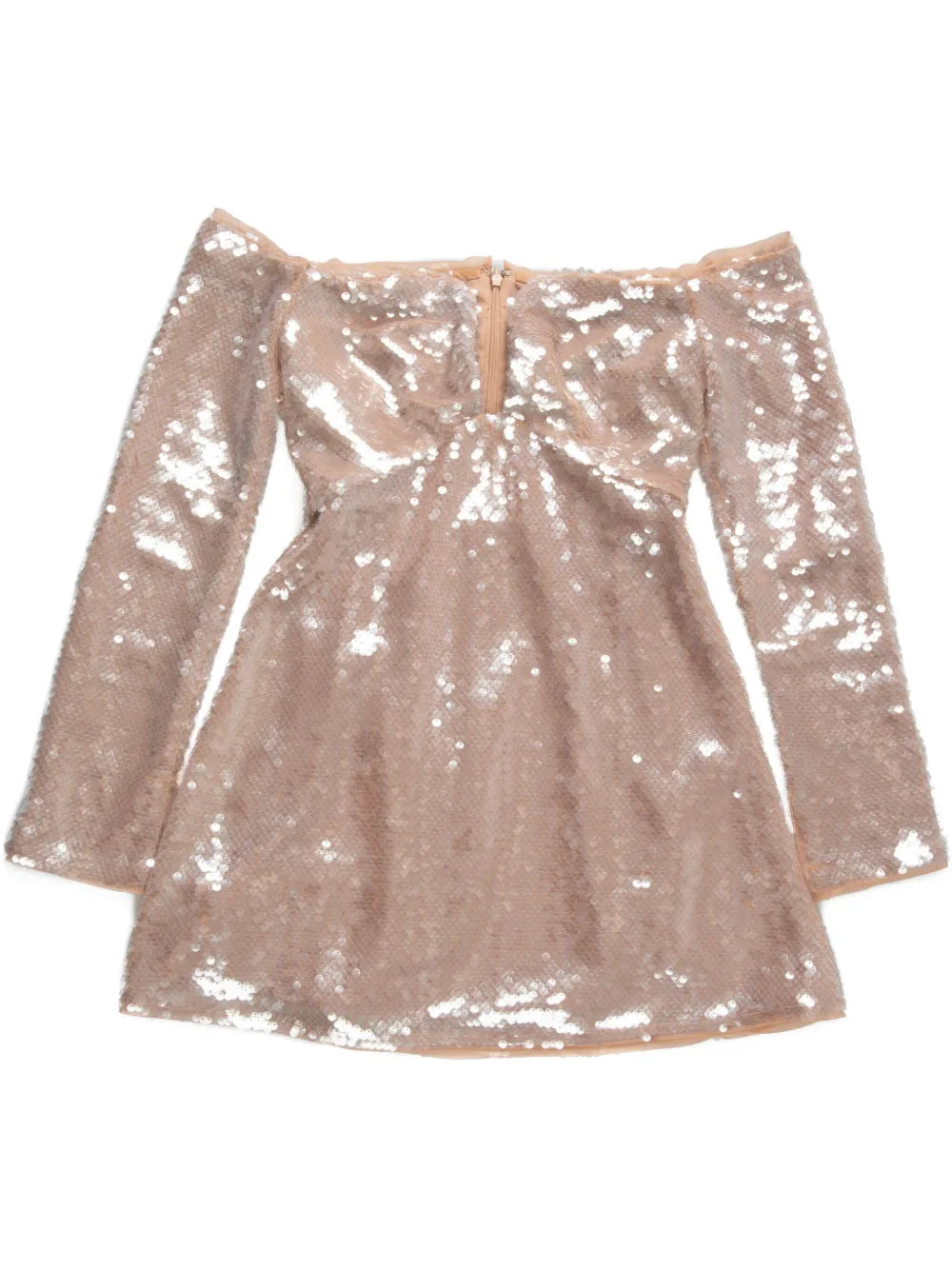 Sequin Off-Shoulder Mini Dress