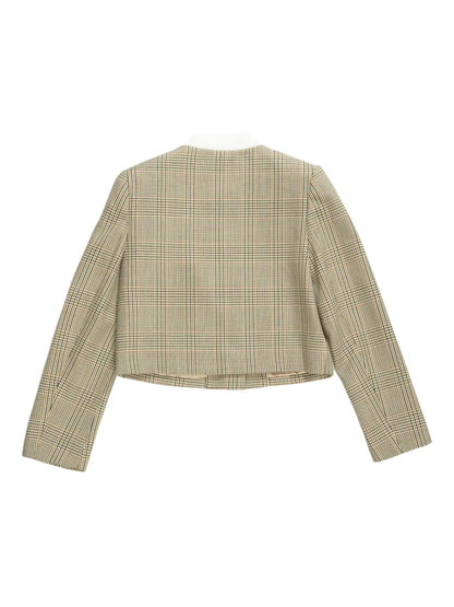 Check Wool Jacket